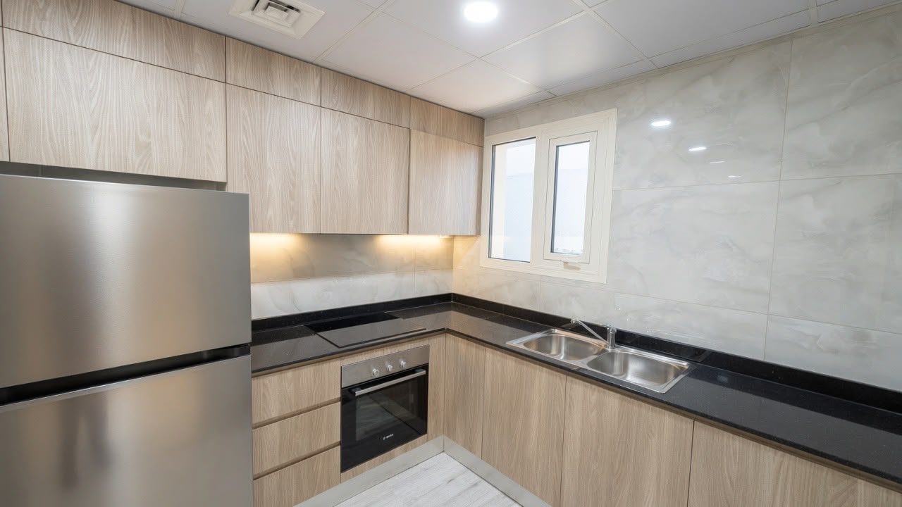Three-Bedroom Semi-Furnished Apartment with Gym