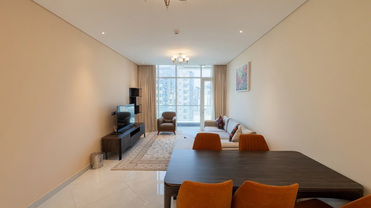 Two-Bedroom Apartment with Four Bathrooms