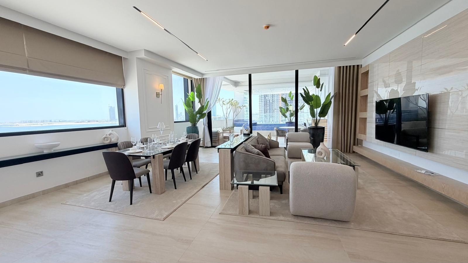 Three-Bedroom Apartment with Pool Access