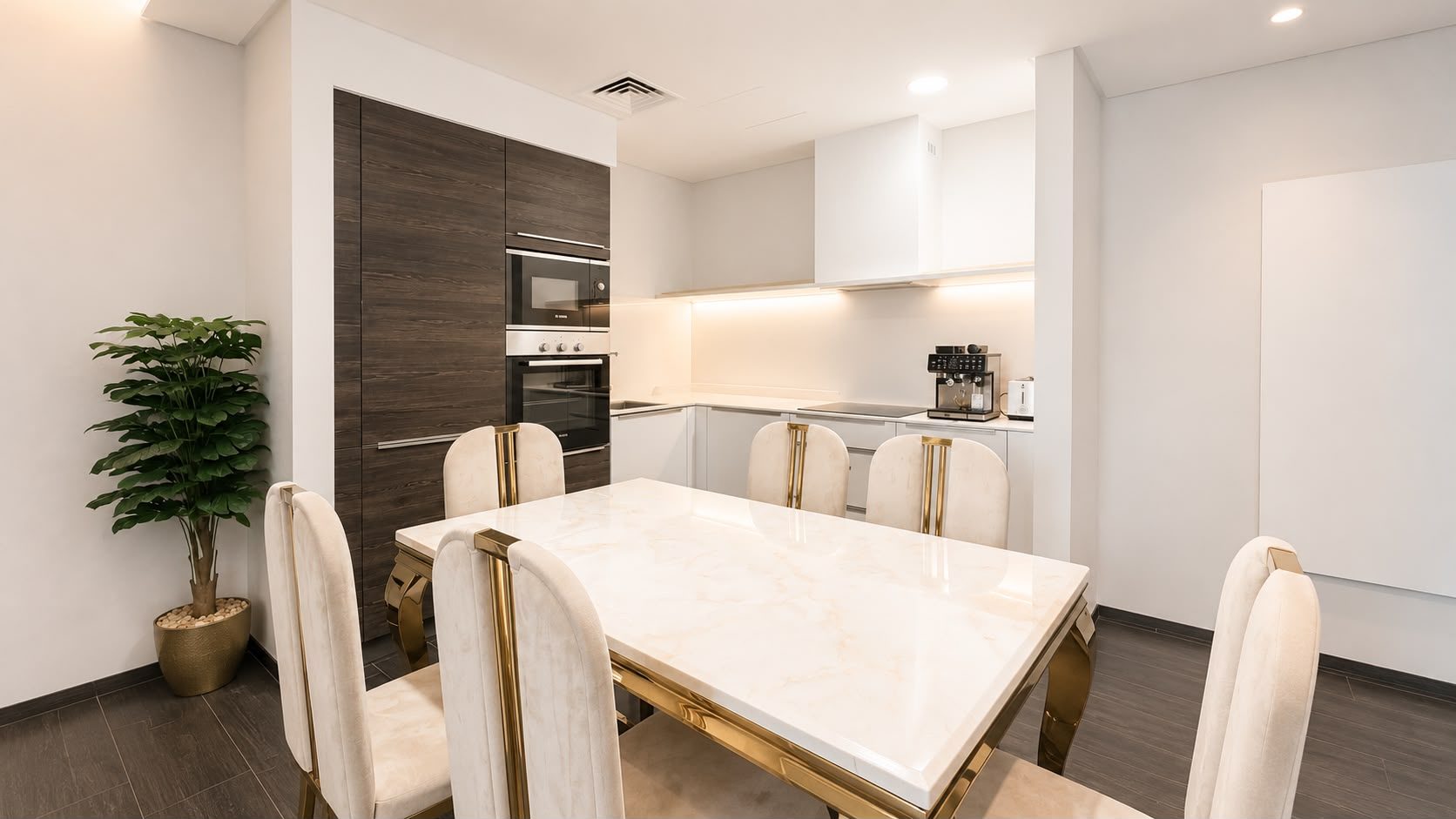One Bedroom Apartment with Two Bathrooms