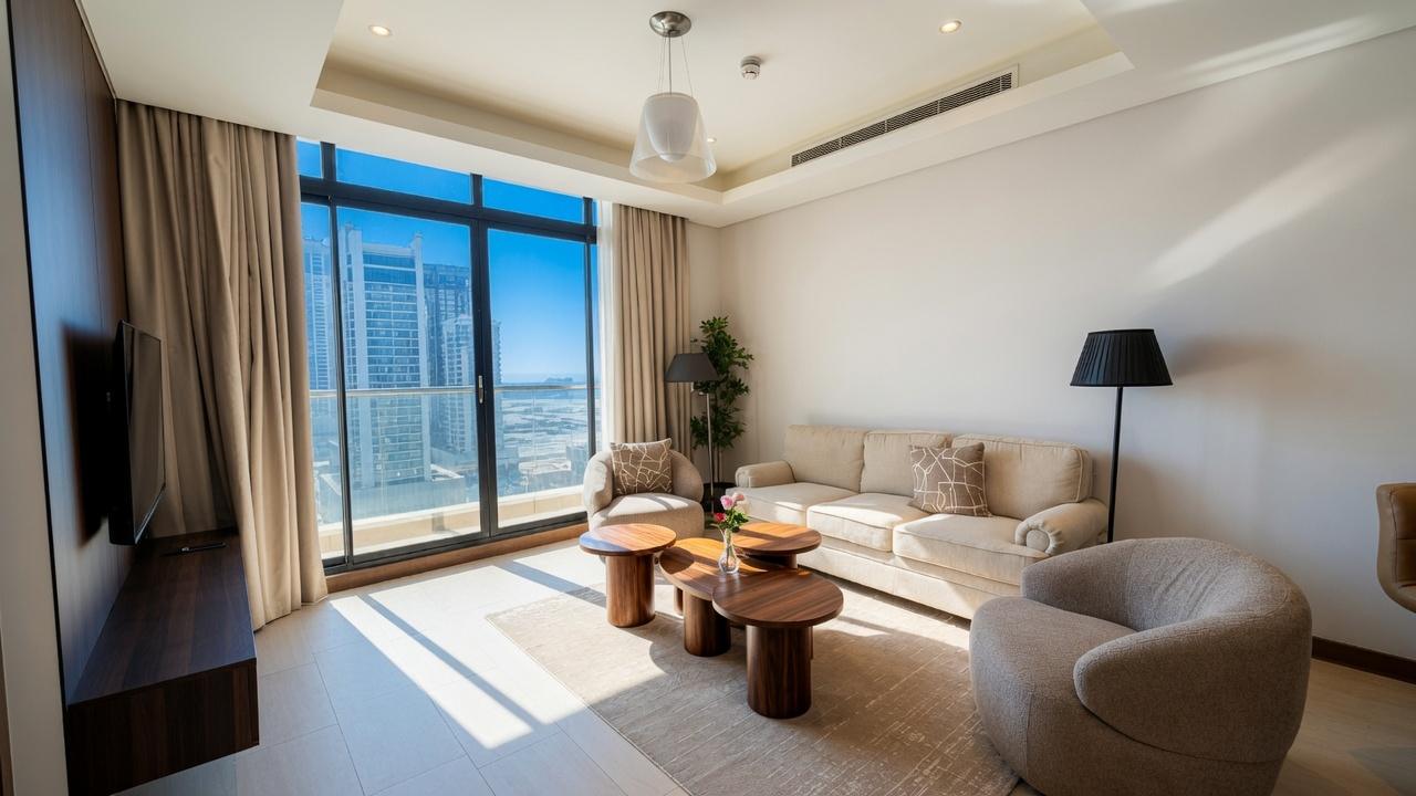 One-Bedroom Apartment with Pool and Gym