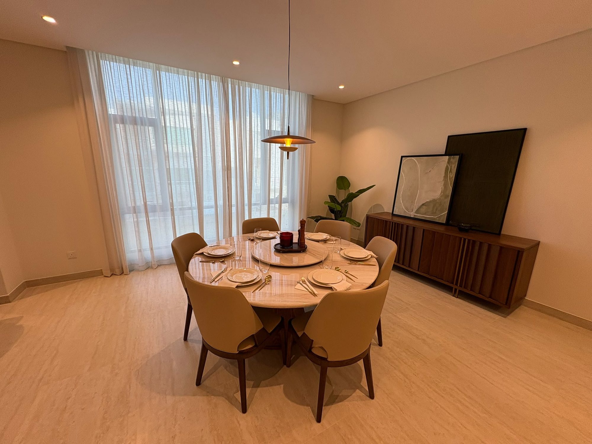 Three-Bedroom Duplex with Maid's Room and Pool