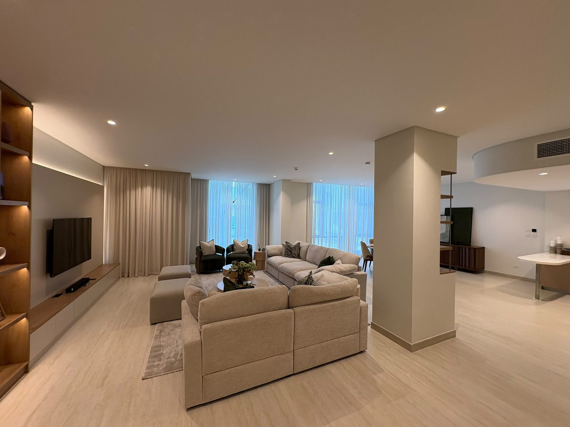 Three-Bedroom Duplex with Maid's Room and Pool