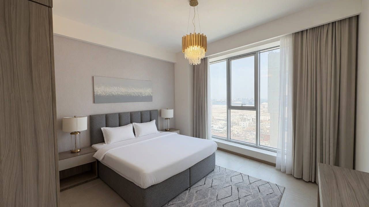 Three-Bedroom Apartment with Shared Wellness Facilities