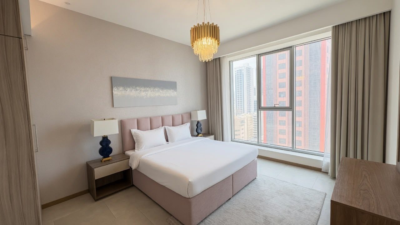 Three-Bedroom Apartment with Shared Wellness Facilities