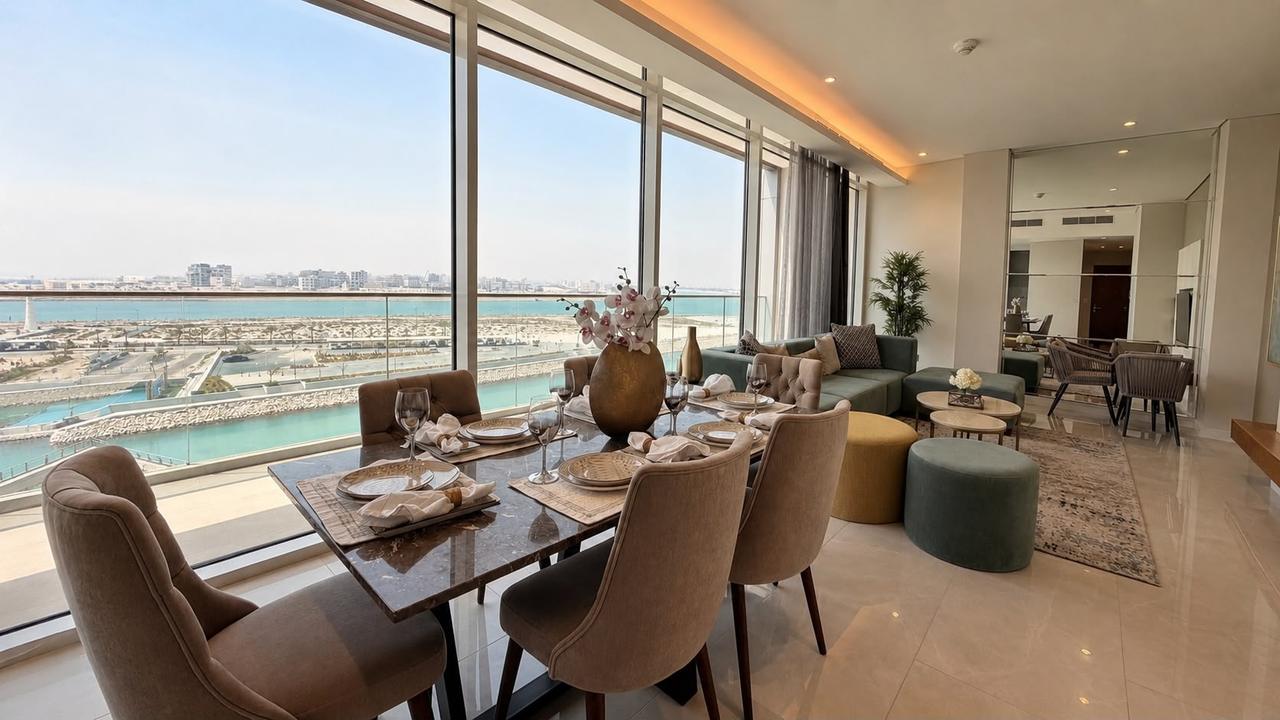 Three Bedroom Apartment with Maid's Room