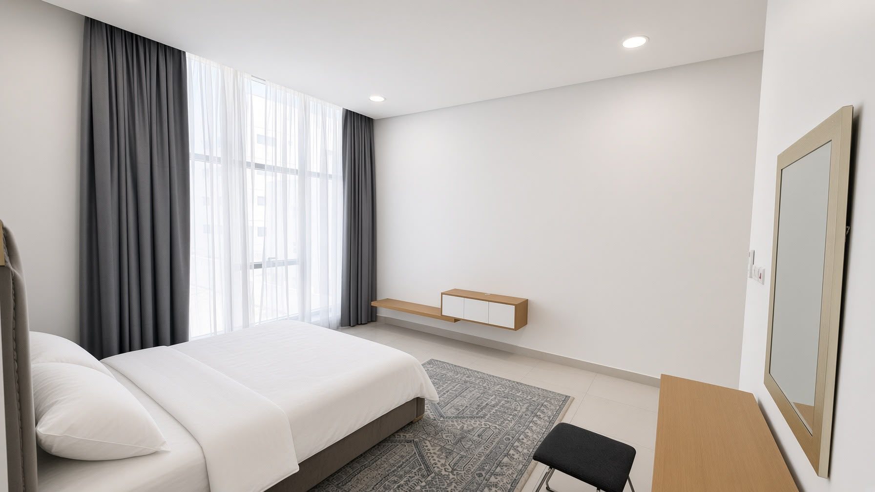 One-Bedroom Apartment with Two Bathrooms