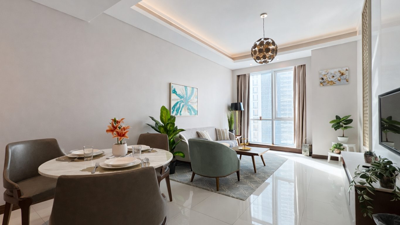 One-Bedroom Apartment with Two Bathrooms