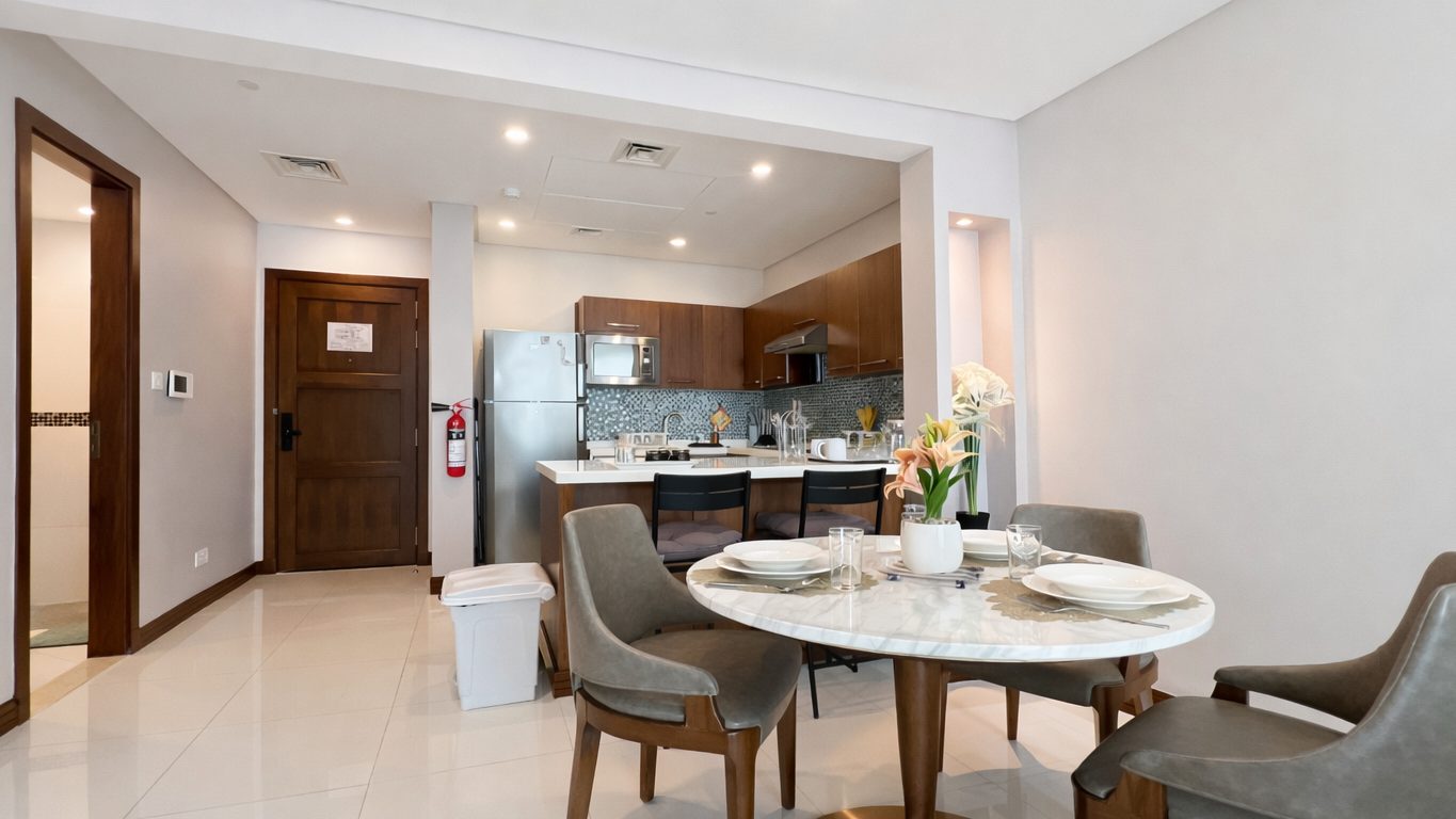 One-Bedroom Apartment with Two Bathrooms