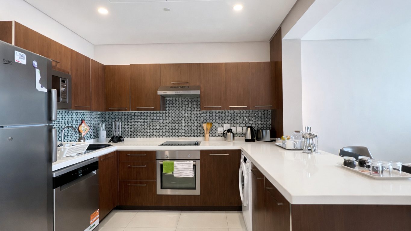 One-Bedroom Apartment with Two Bathrooms