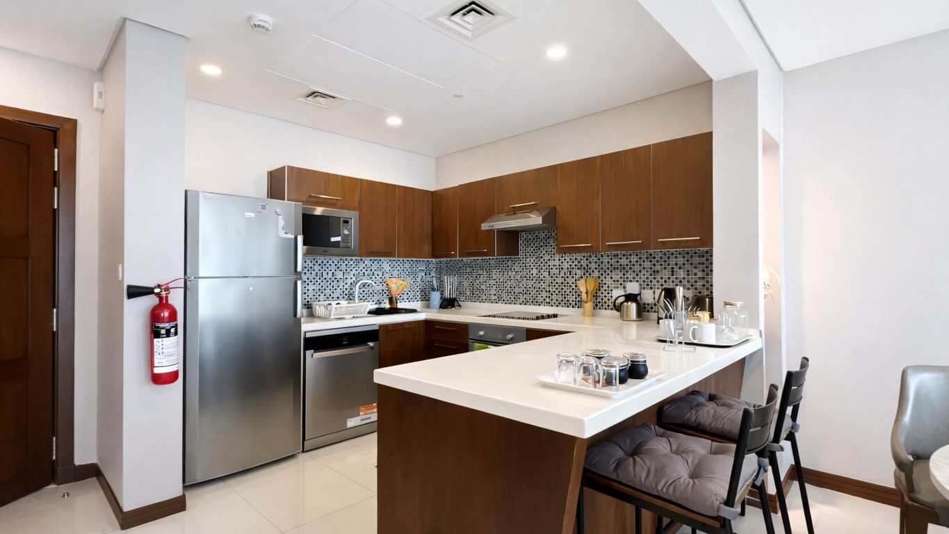 One-Bedroom Apartment with Two Bathrooms