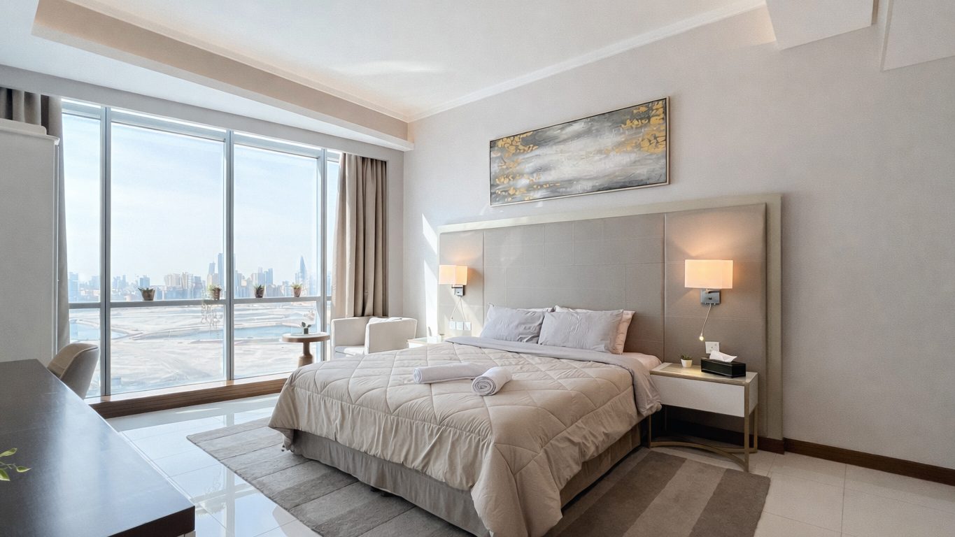 One-Bedroom Apartment with Two Bathrooms