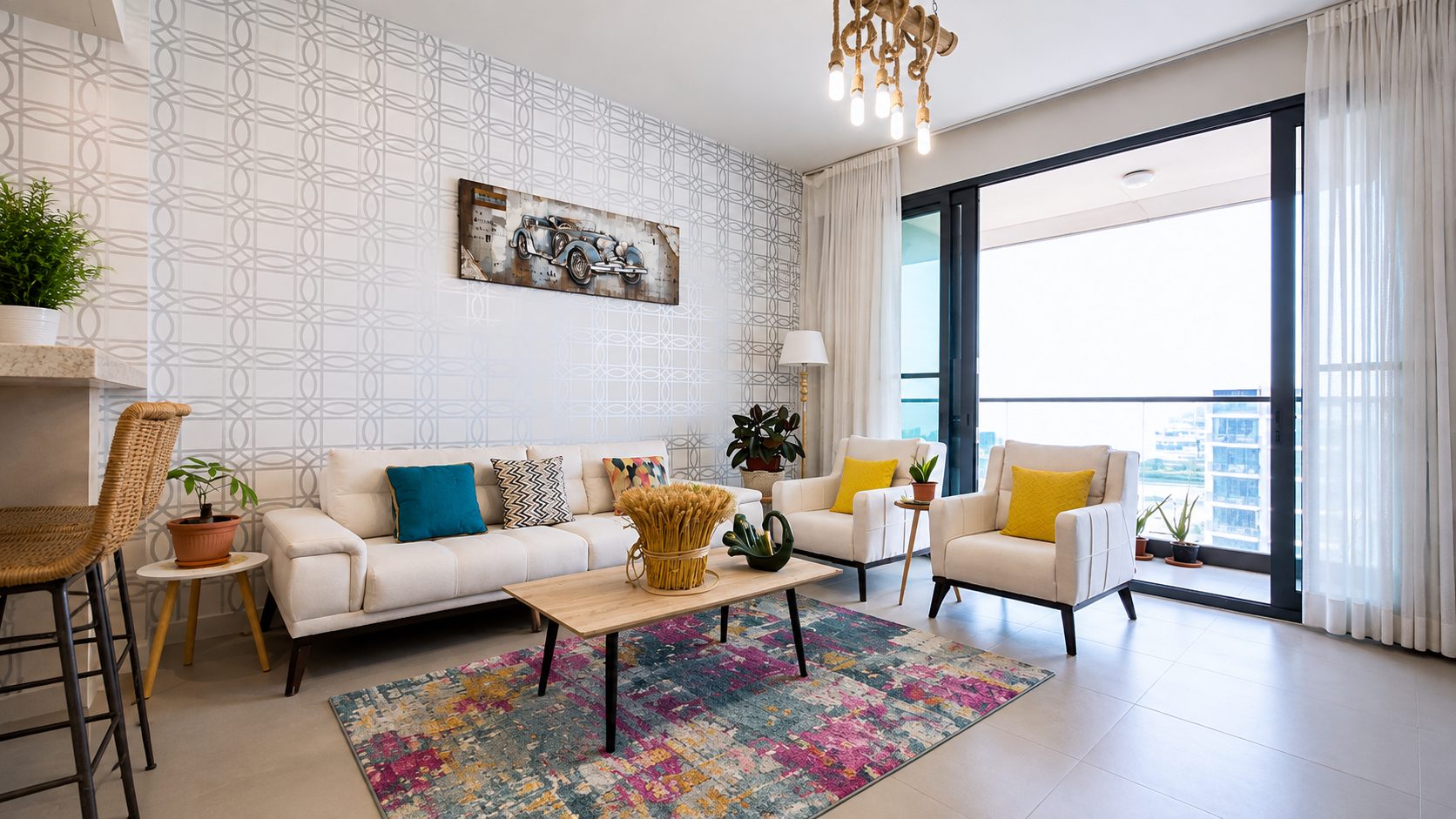 One-Bedroom Apartment with Dual Bathrooms