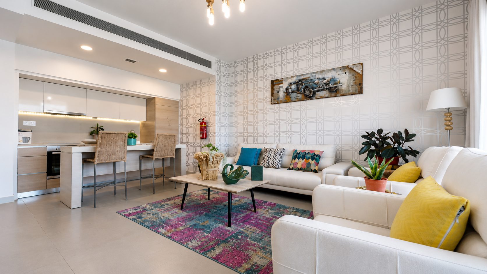 One-Bedroom Apartment with Dual Bathrooms