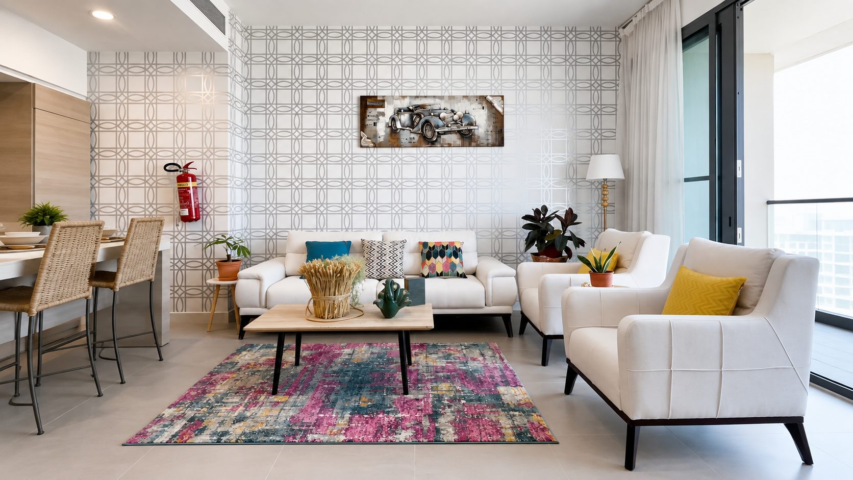 One-Bedroom Apartment with Dual Bathrooms