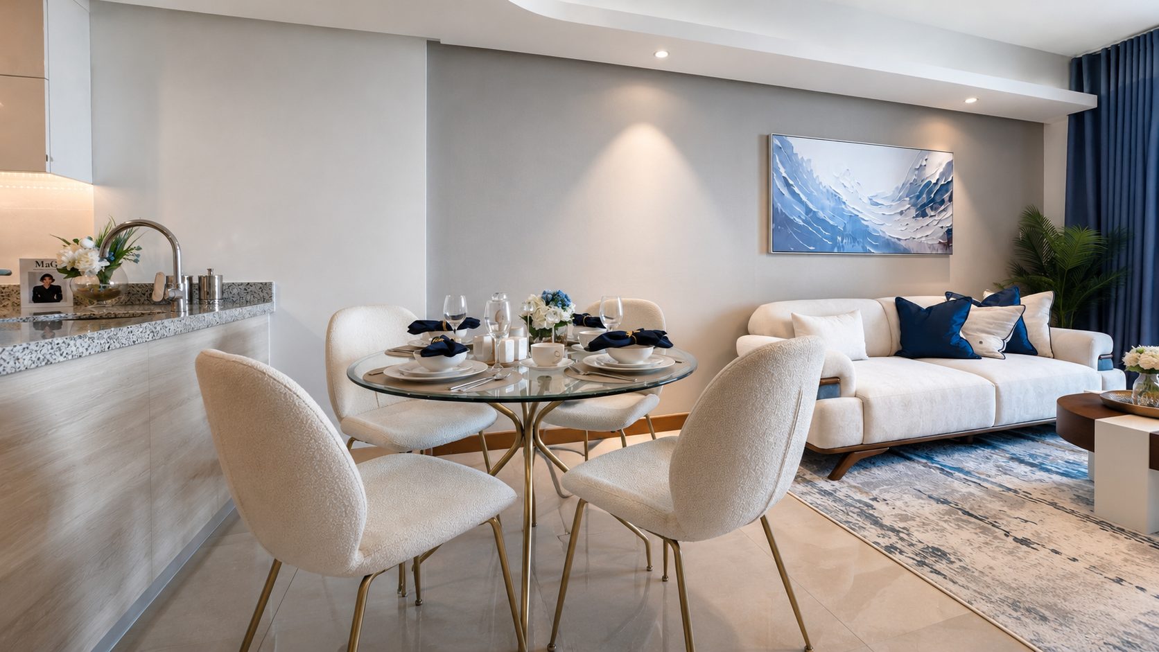 One-Bedroom Apartment with Water Views