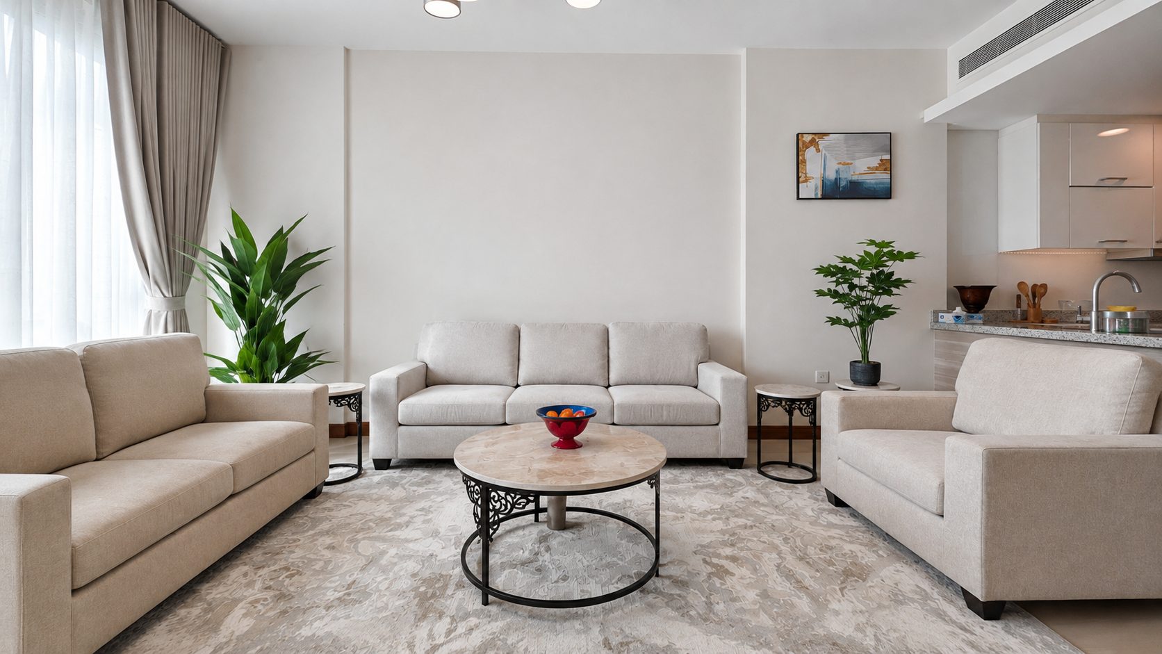 One-Bedroom Apartment with Dual Bathrooms
