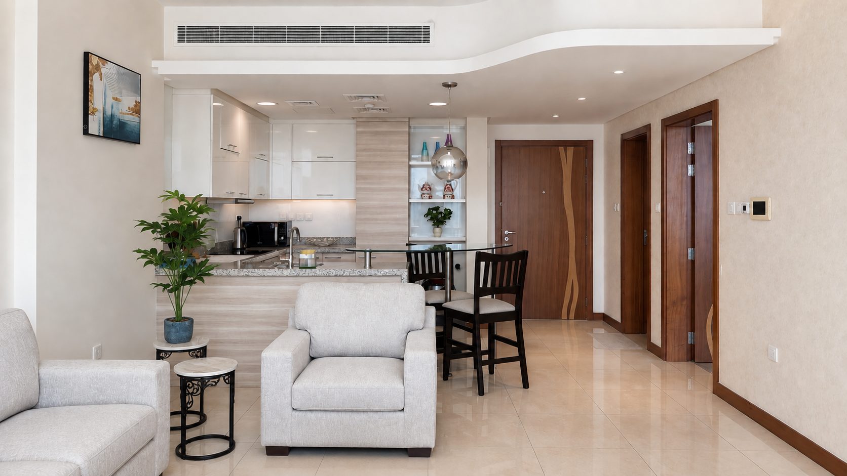 One-Bedroom Apartment with Dual Bathrooms