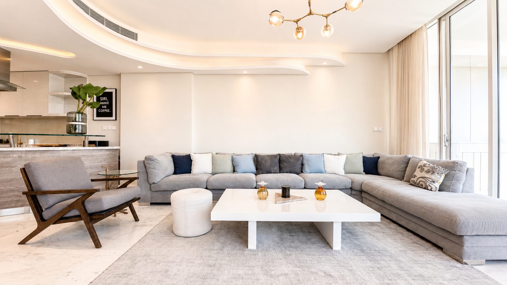 Three-Bedroom Apartment with Maid's Room