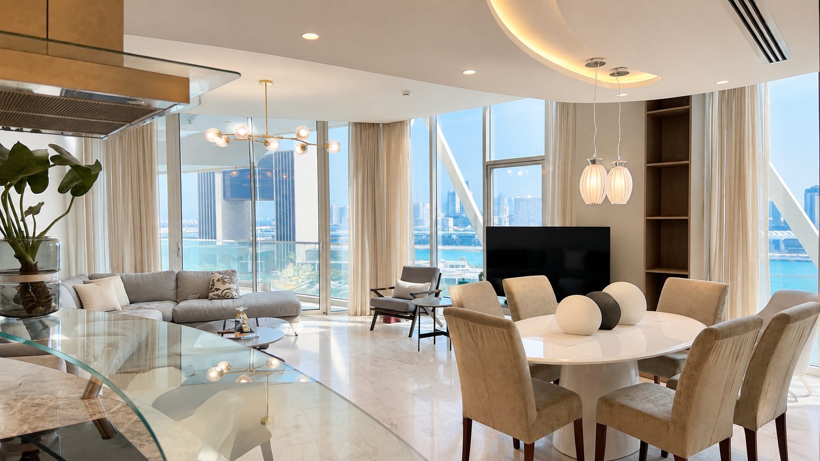 Three-Bedroom Apartment with Maid's Room