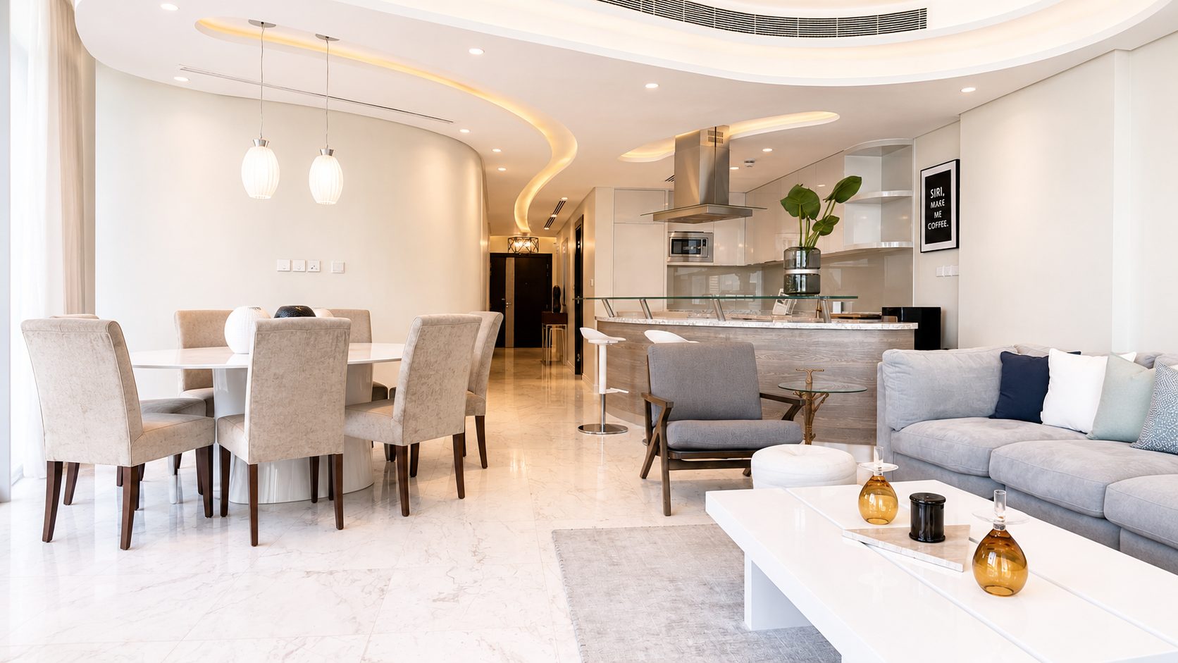 Three-Bedroom Apartment with Maid's Room