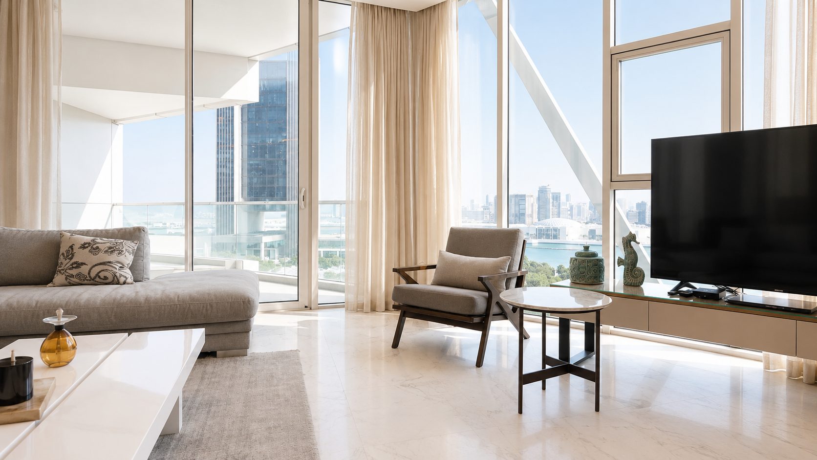 Three-Bedroom Apartment with Maid's Room