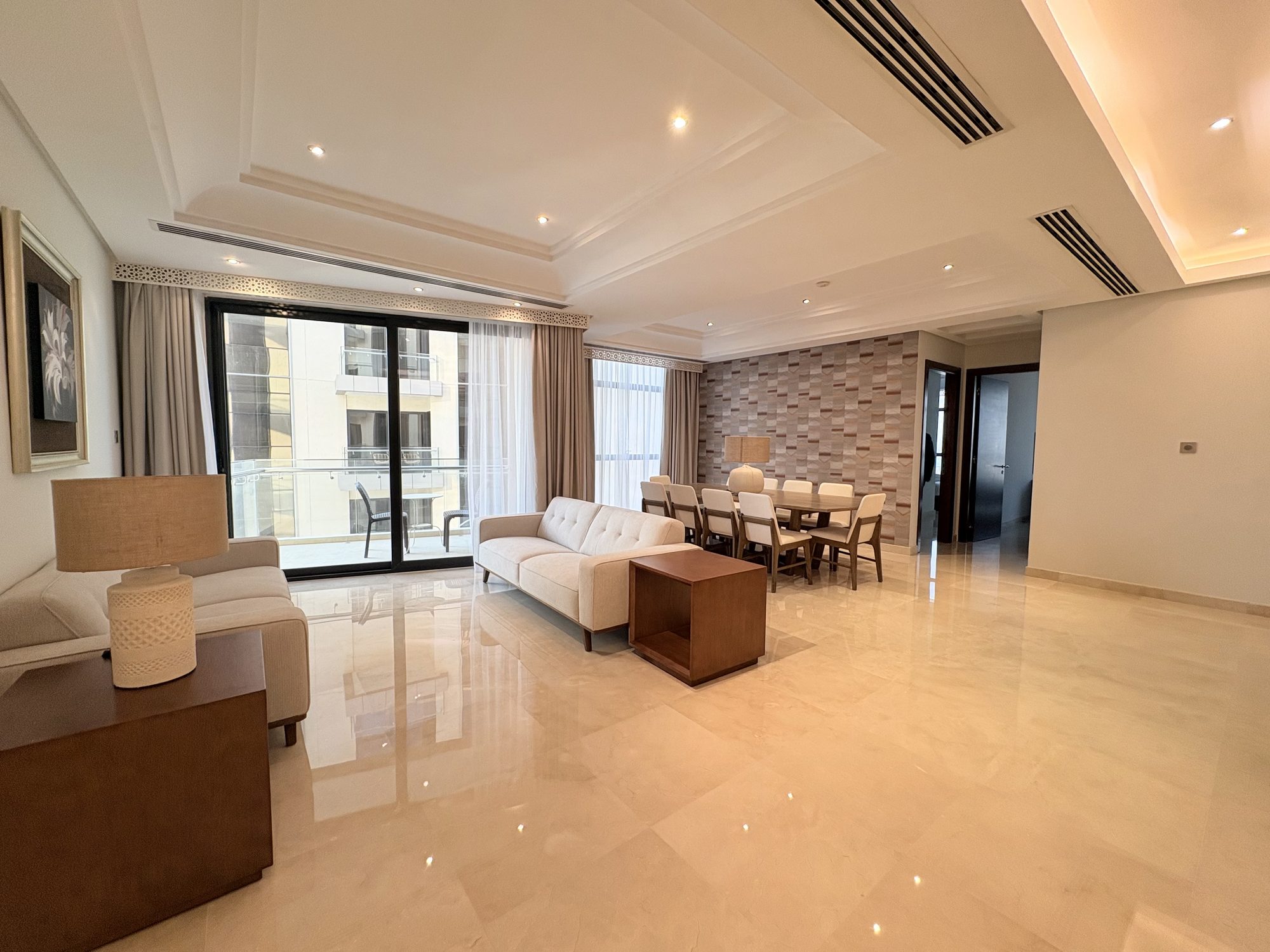Three-Bedroom Apartment with Maid's Room and Water Views