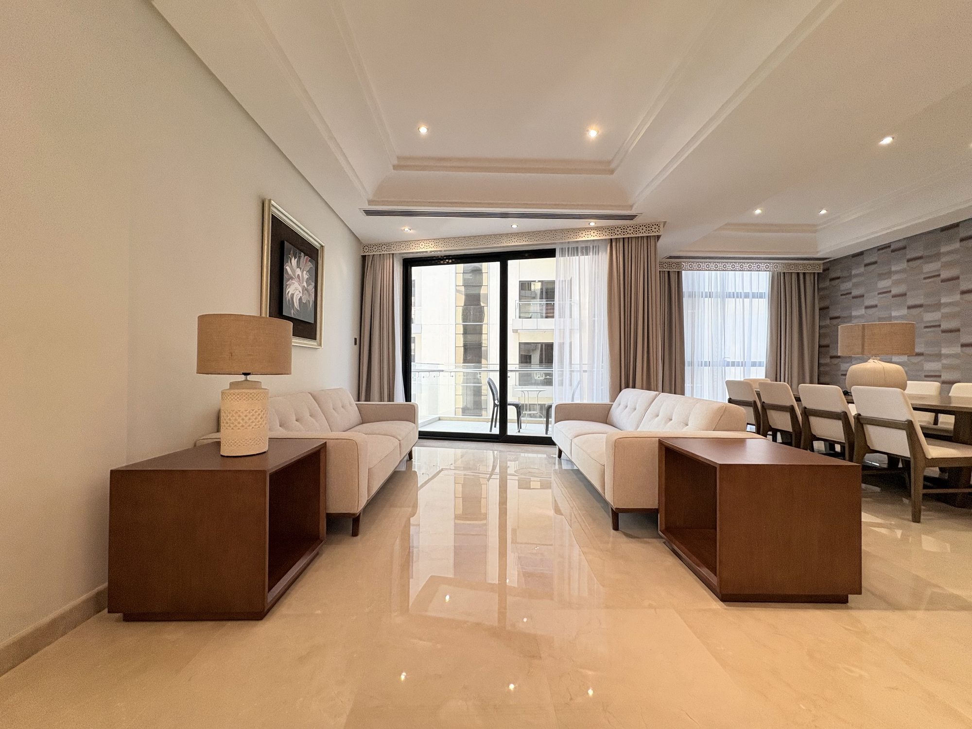 Three-Bedroom Apartment with Maid's Room and Water Views