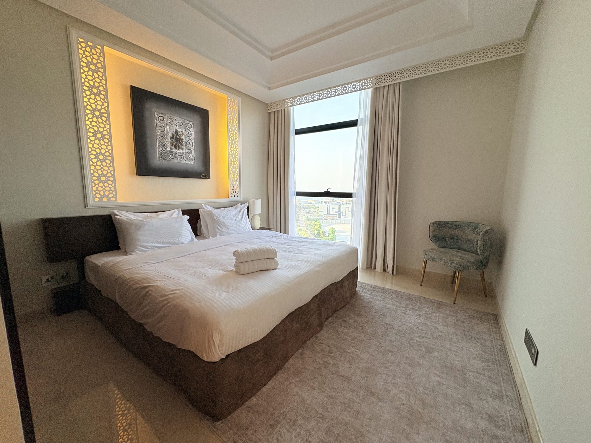 Three-Bedroom Apartment with Maid's Room and Water Views