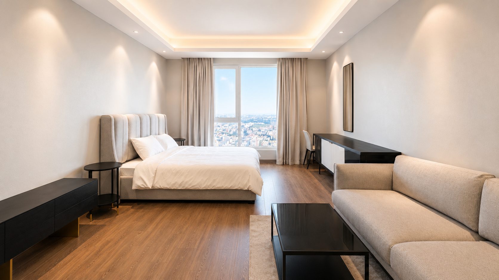 Fully-Furnished Studio with Pool and Gym