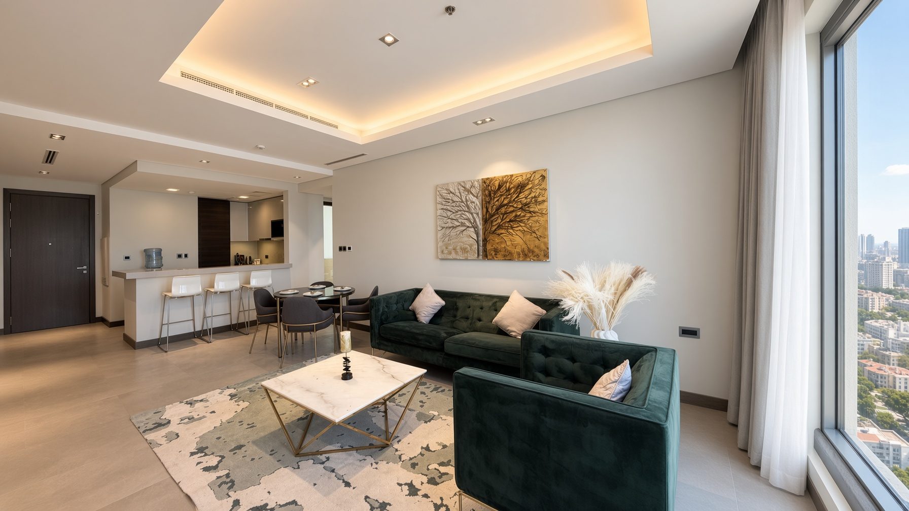 Two-Bedroom Apartment with Water Views