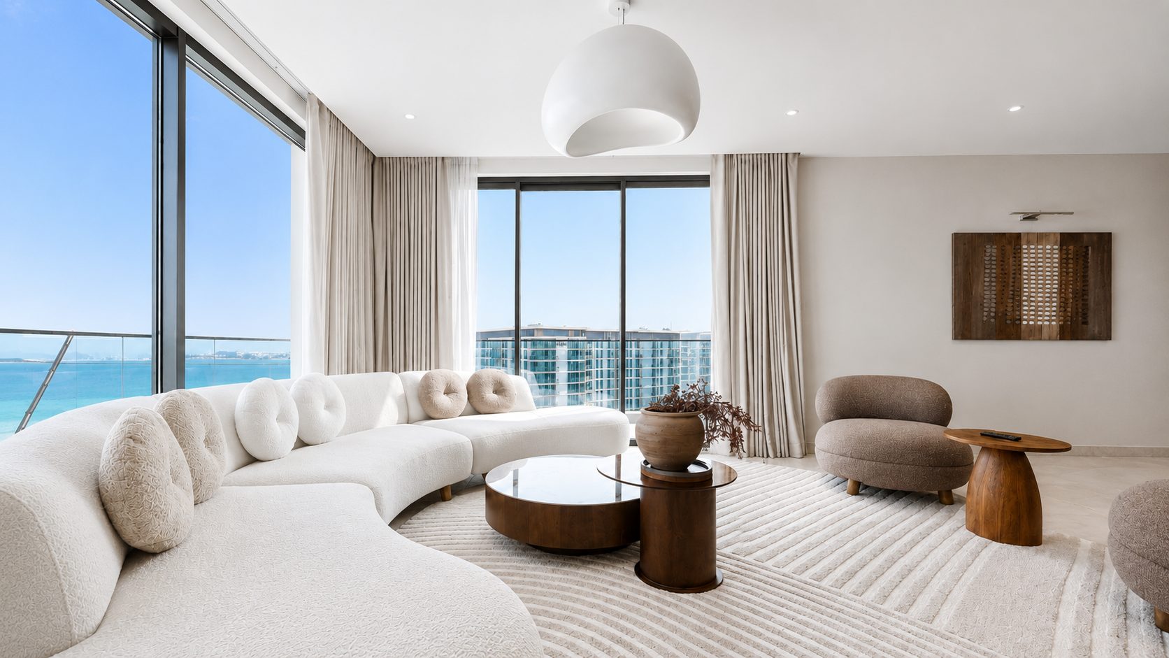 3-Bedroom Apartment with Maids Room and Water View