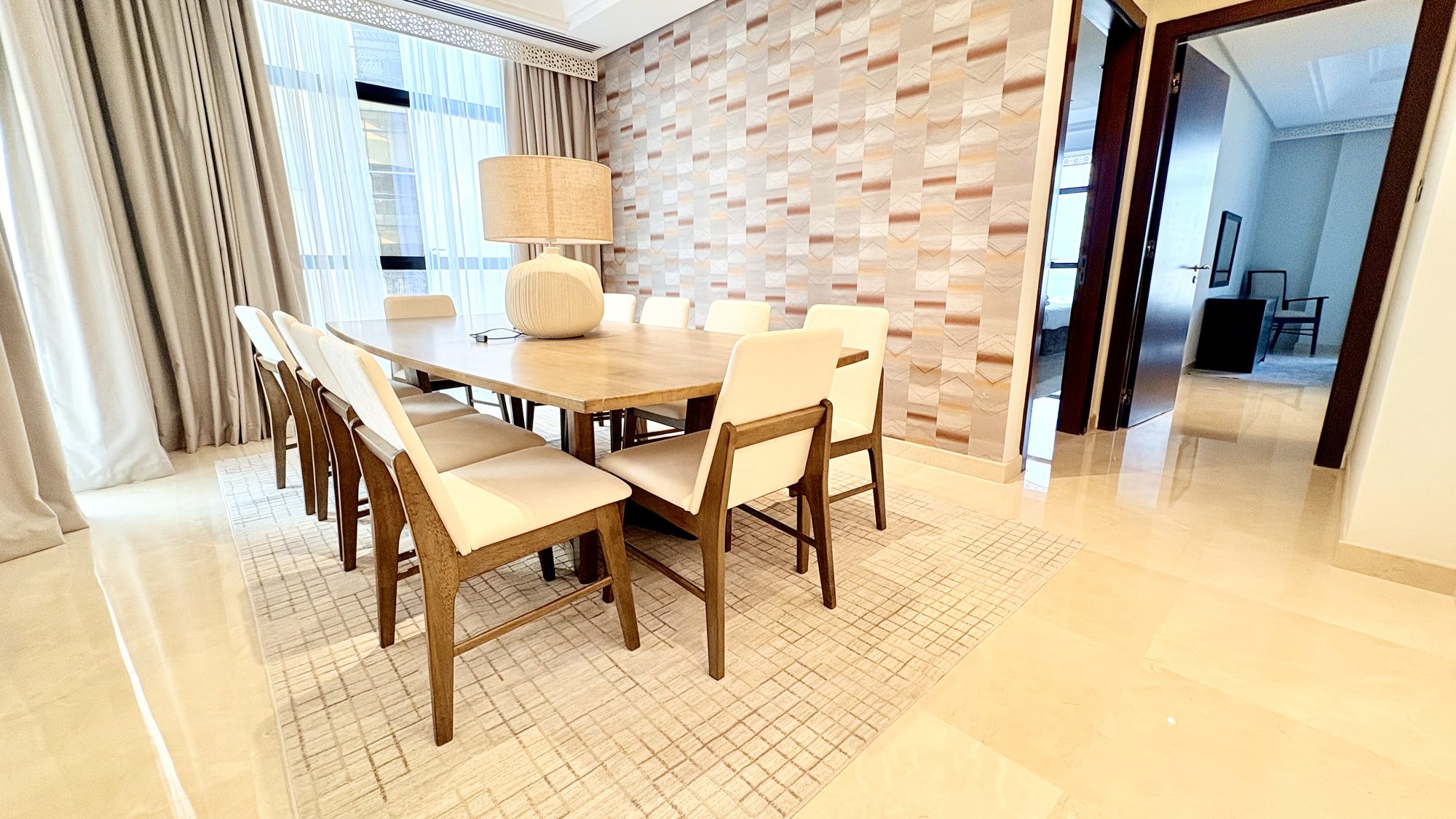 3-Bedroom Apartment with Private Jacuzzi and Maids Room