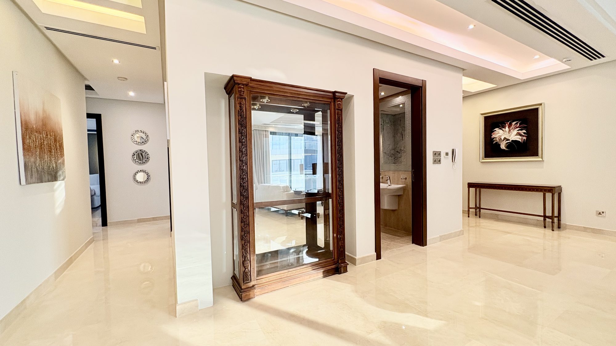 3-Bedroom Apartment with Private Jacuzzi and Maids Room