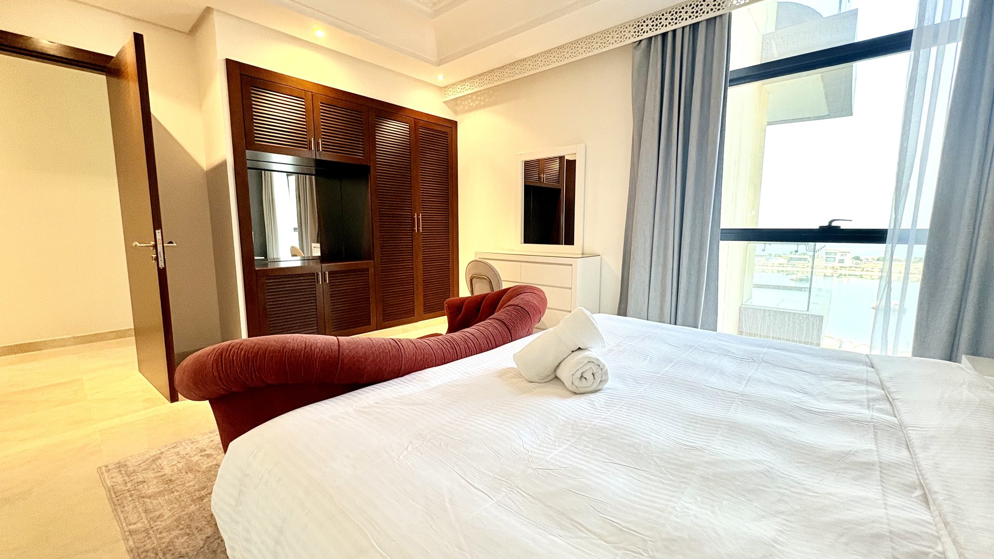 3-Bedroom Apartment with Private Jacuzzi and Maids Room