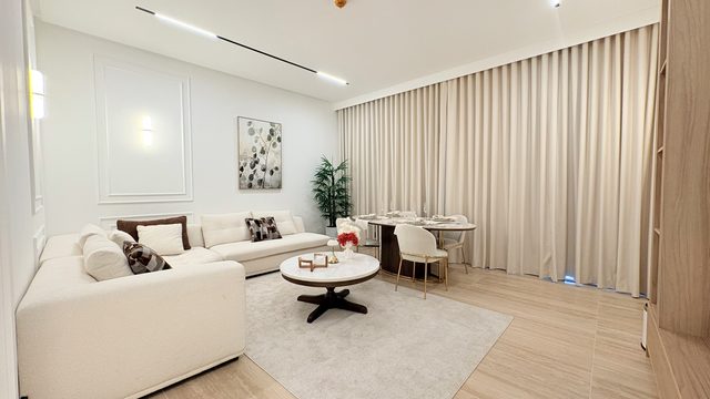 One-Bedroom Apartment with Balcony and Water Views