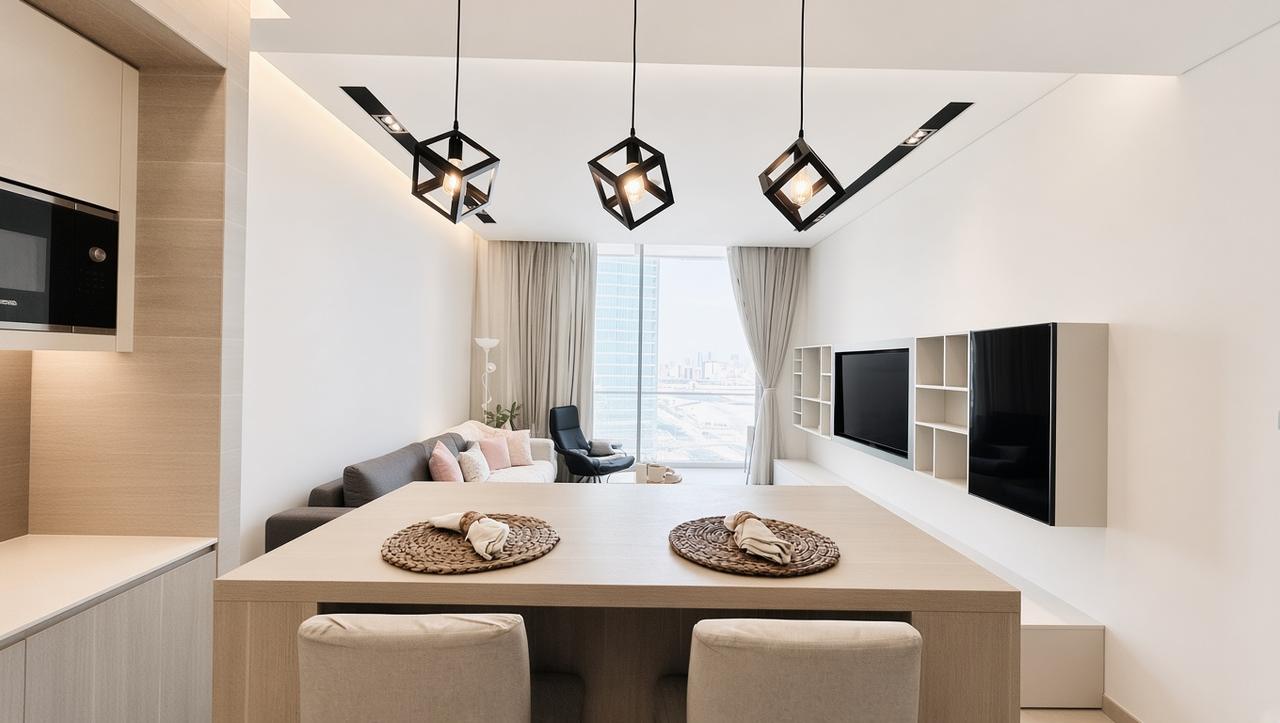 One-Bedroom Apartment with Two Bathrooms
