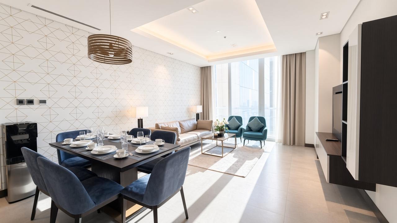 Three-Bedroom Apartment with Maid's Room