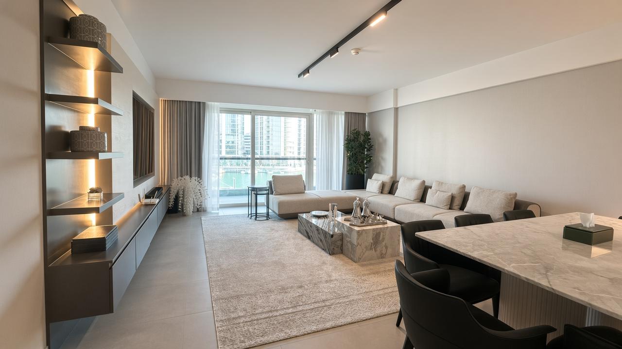 2-Bedroom Flat with Water Views and Pool