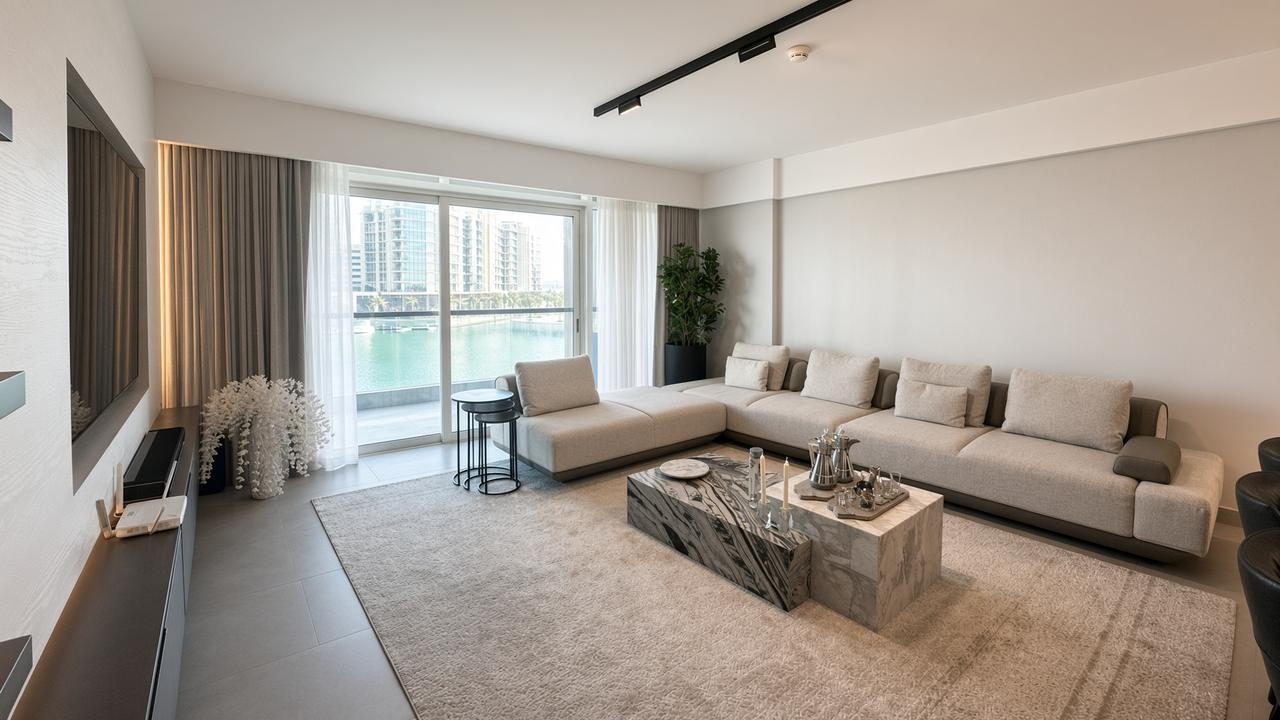 2-Bedroom Flat with Water Views and Pool