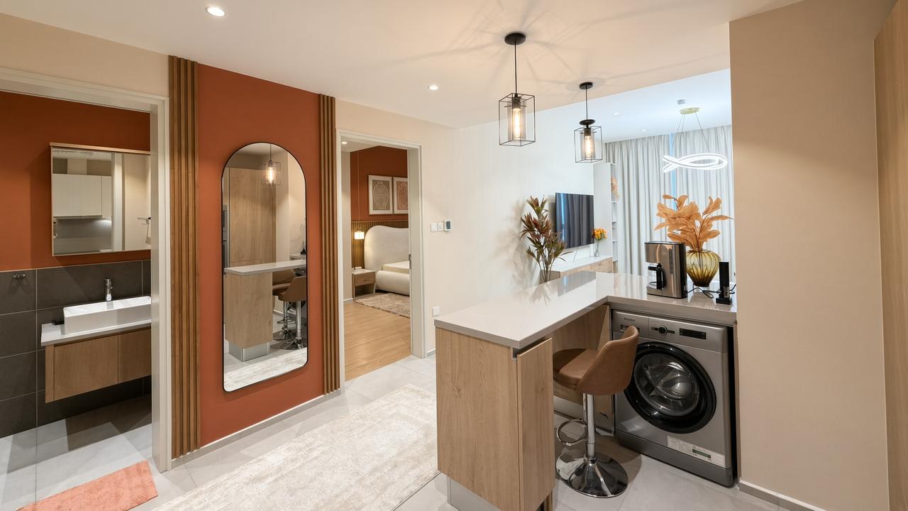 1 Bedroom Apartment, 72 SQM, Two Bathrooms