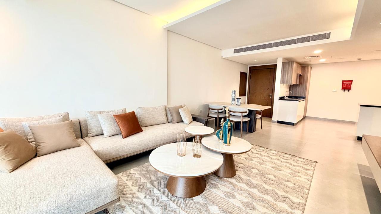 Three-Bedroom Apartment with Water Views and Maids Room