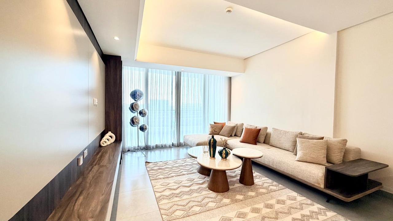 Three-Bedroom Apartment with Water Views and Maids Room