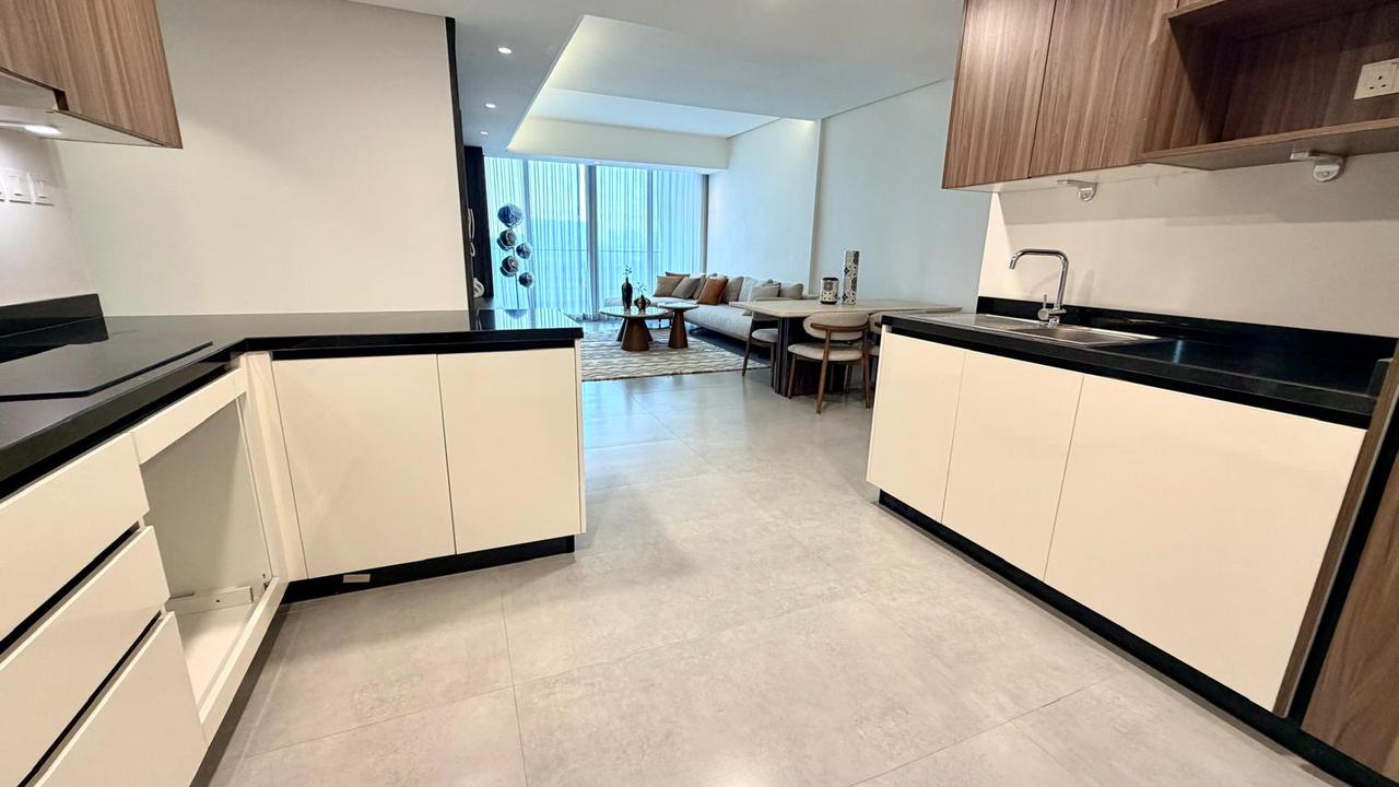 Three-Bedroom Apartment with Water Views and Maids Room