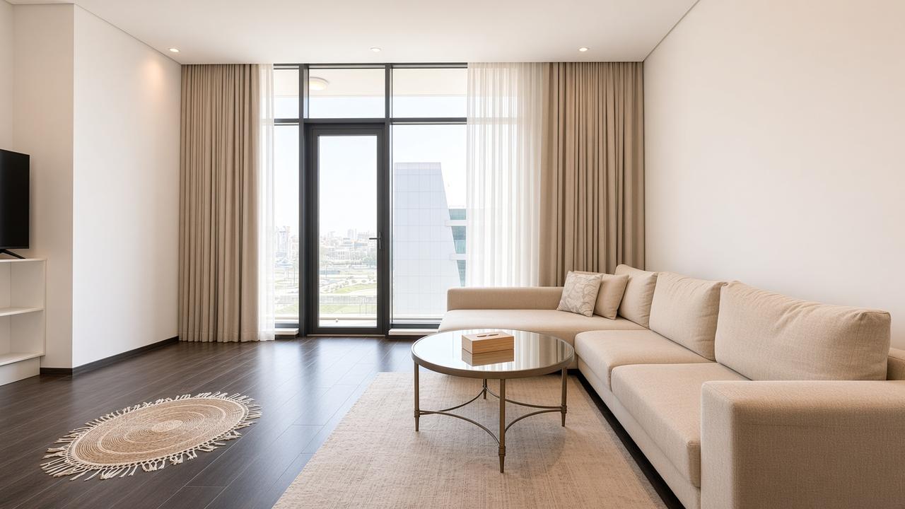 One-Bedroom Flat with Water Views and Pool