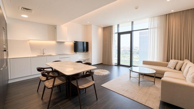 One-Bedroom Flat with Water Views and Pool