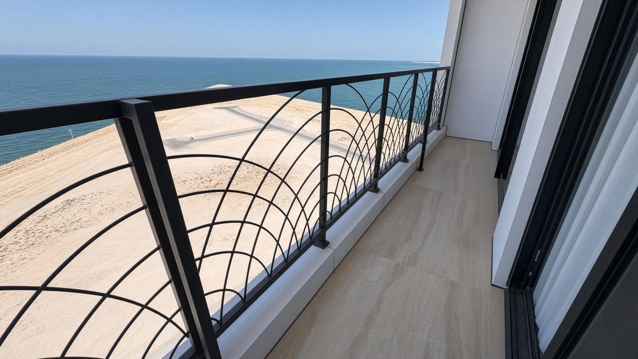 Three-Bedroom Apartment with Water View and Study