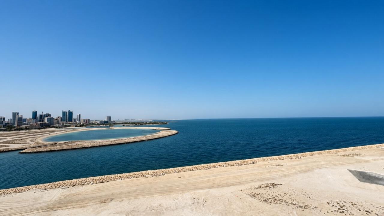 Three-Bedroom Apartment with Water View and Study
