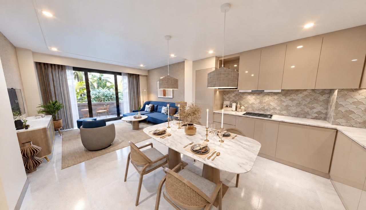 One-Bedroom Duplex with Private Patio