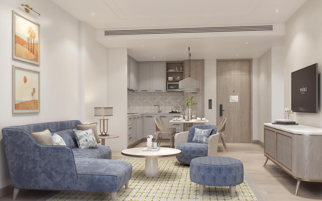 Two Bedroom Apartment with Three Bathrooms